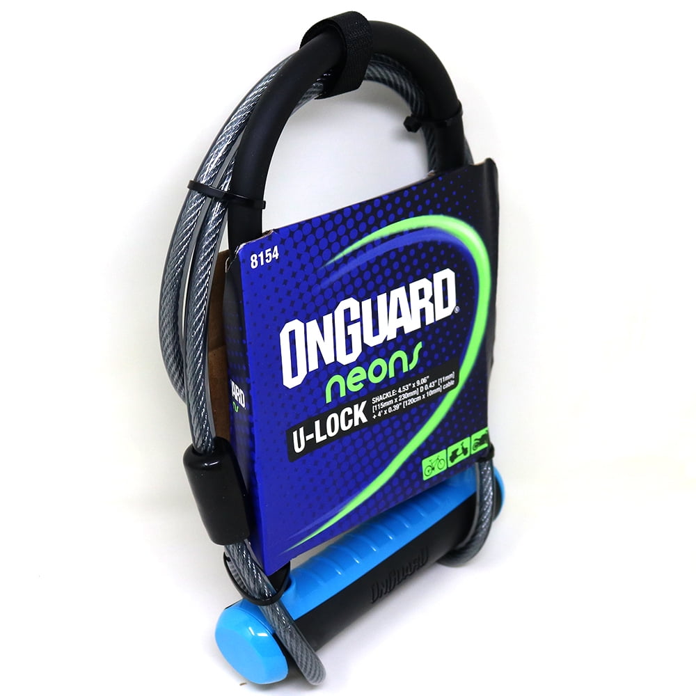 On Guard - Candado U-lock Neon Series Dt Azul