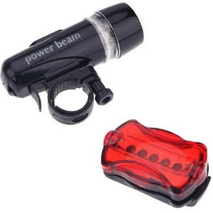 Impormaipu - Luz Linterna Led Para Bicicleta Delantera Y Trasera Roja De Bicicleta Pilas Aaa (No Incluídas)