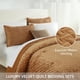 thumbnail image 3 of Juego de cama Liians King en color topo de terciopelo – colcha y cubrecama, 3 of 9