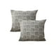 thumbnail image 2 of Pack De 2 Fundas De Cojin Cuadros Gris, 2 of 3