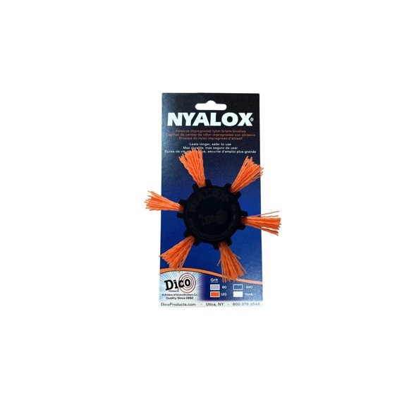 Cepillo abrasivo Dico Nyalox Flap 4", naranja, grano 120