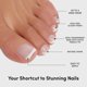 thumbnail image 3 of Uñas Postizas Glamnetic Classic White French Tip Set de 32, 3 of 9