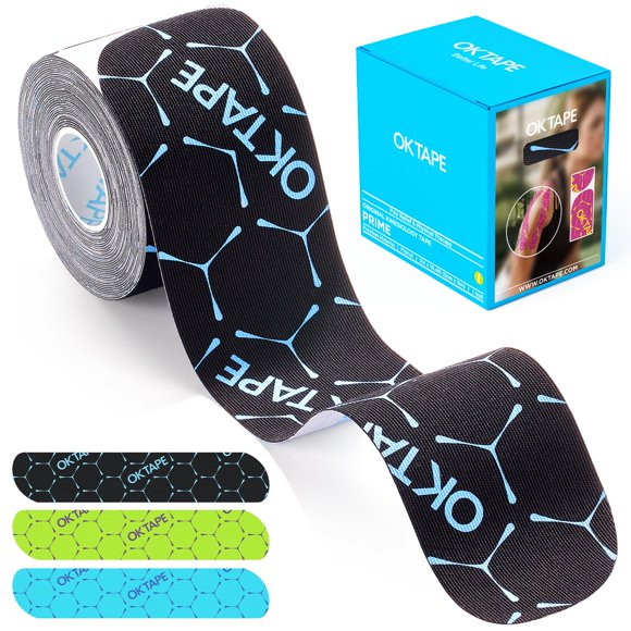 Cinta kinesiológica OK TAPE sintética, 20 tiras, impermeable