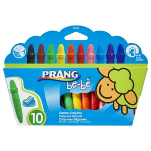 Lápices De Colores Prang Be-Be Jumbo Para Niños Pequeños, Lavables, Paquete De 10