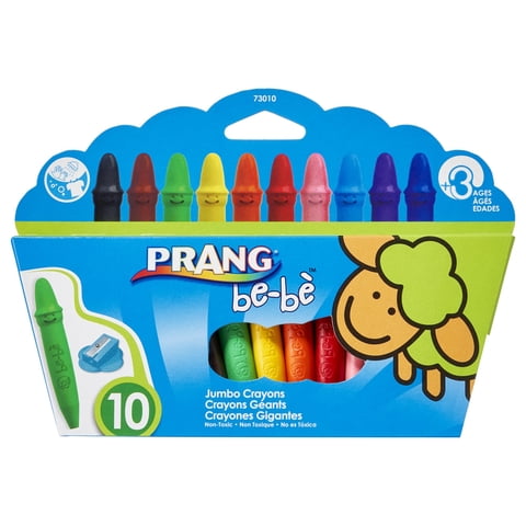 Lápices De Colores Prang Be-Be Jumbo Para Niños Pequeños, Lavables, Paquete De 10