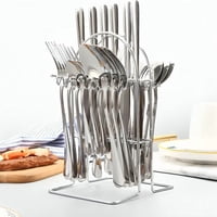 Genérico - Set De Cubiertos 24 Piezas Acero Inoxidable