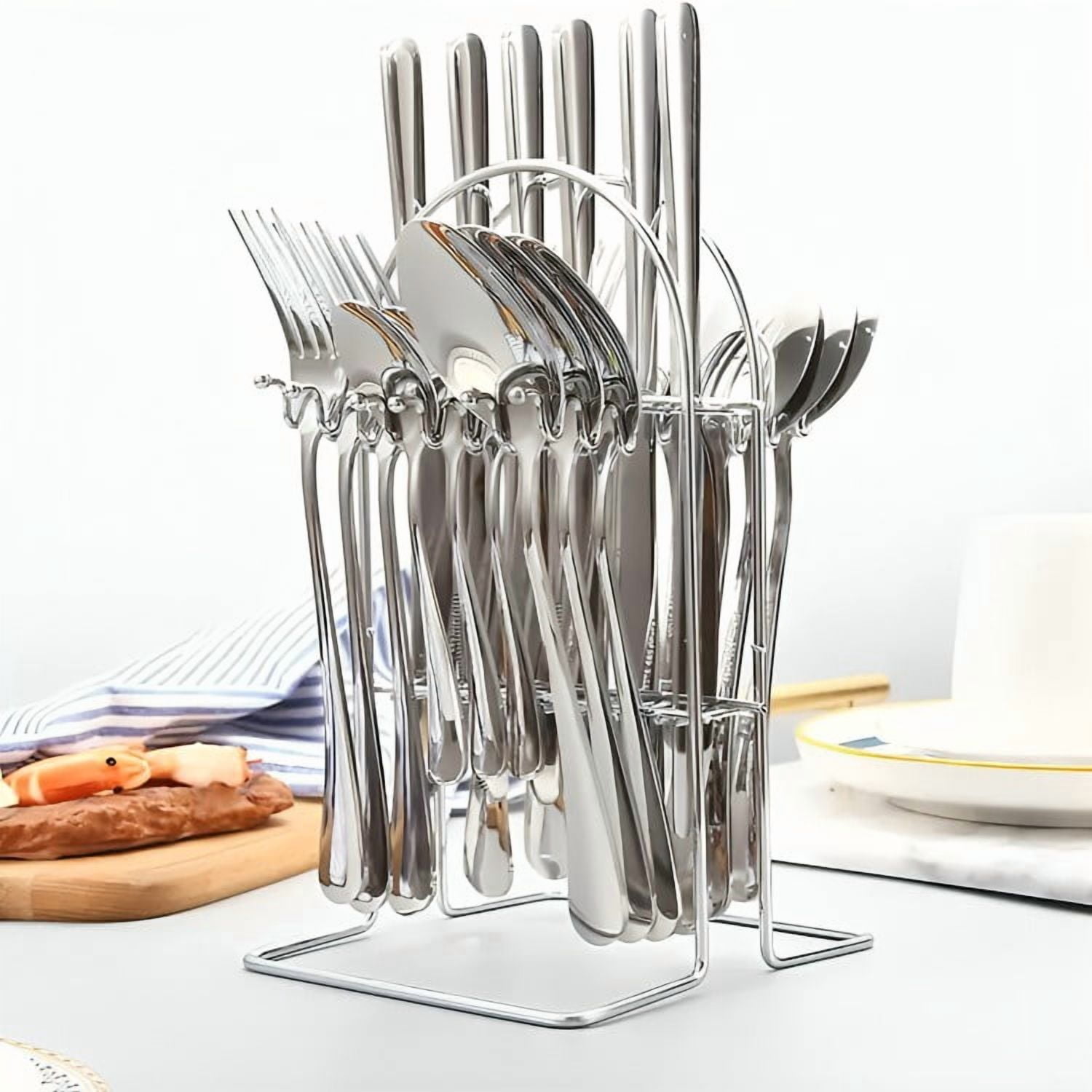 Genérico - Set De Cubiertos 24 Piezas Acero Inoxidable