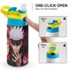 thumbnail image 4 of Jujutsu Kaisen Botella de Agua con Tapa Pop Top de Un Toque, Acero Inoxidable, a Prueba de Fugas, para Deportes, Botella Infantil azul 12 oz, 4 of 6