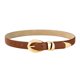 thumbnail image 2 of IDUNNVERVE Cinturón marrón para mujer con hebilla dorada, ideal para jeans y vestidos, 2 of 7