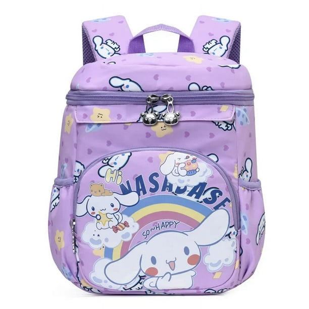 Fashionable Melody Backpack Cute Cartoon Kuromi Children's School Bag Large Capacity Student School Bag Birthday Gift Backpack