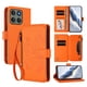thumbnail image 1 of Funda Cartera Mariposa para [Motorola Edge 60 Pro] con Soporte y Cremallera Naranja, 1 of 6