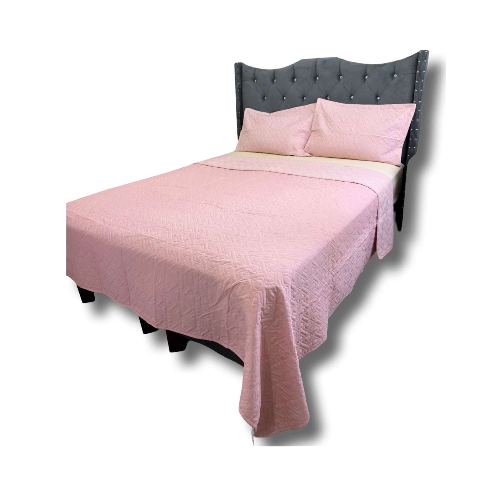 Iiimussa - Cobertor Quilt De Lujo Verano Delgado King Rosa