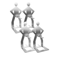 Ioensy - 4 Soportes Divertidos Para Barbacoa, Reutilizables, Para Asar En La Cocina Al Aire Libre Y Fiestas.