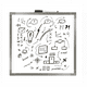 thumbnail image 2 of Pizarra Blanca / Acrílica  30x30cm, 2 of 4