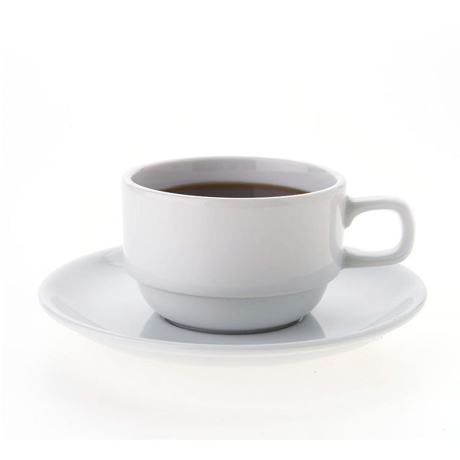 Imahe - Set De 6 Taza Café 100Cc Con Platillo Apilable. Línea Tower