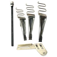 Magideal - 1 De Carpetas De Múltiples Cintas De Triple Raya, Accesorio De Encuadernación, Doble Pliegue, Ajustable, De Material Acero Inoxidable, Universal Para Esc 222 Mm