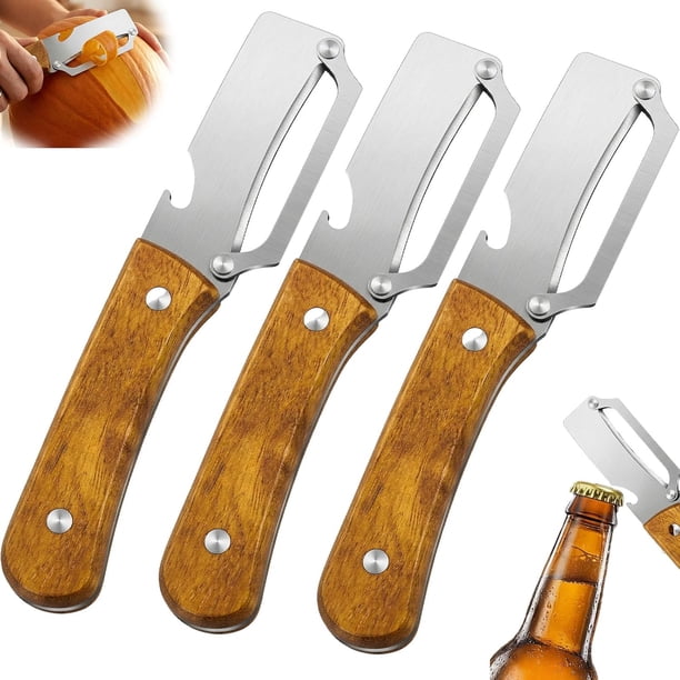 Pelador 2 en 1 2 pack acero inoxidable herramienta cocina pelado fino grueso
