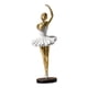 thumbnail image 4 of Estatuas de Estatuillas Estatuilla Decoración de moda de ballet Escultura Figura de niña de resina para estantería Sala de estar , Estilo B Aureato, 4 of 5