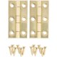 thumbnail image 3 of Bisagra de latón National Hardware N211-235, 5 x 2,5 cm, paquete de 2, 3 of 4