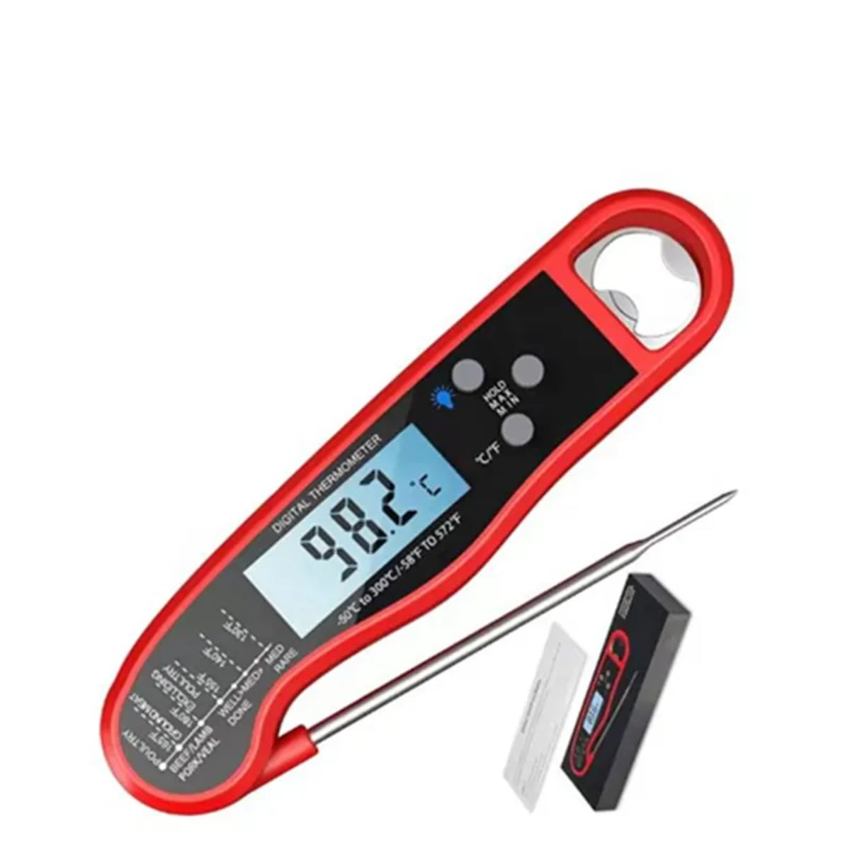 Emmegroup - Termómetro Digital De Cocina Para Carnes Temperatura Instan