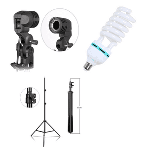 Genérico - Soquete Para Ampolleta E27 + Ampolleta 125W + Atril