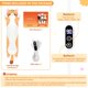 thumbnail image 4 of Almohadilla Térmica de Peluche Gato Naranja con USB 55 cm - Sprinqdawin, 4 of 9