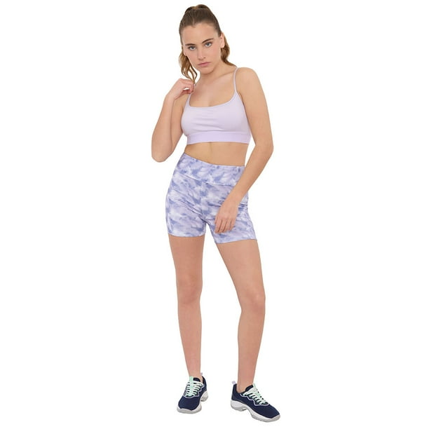 Calza Deportiva Mujer Corta Lila Corona