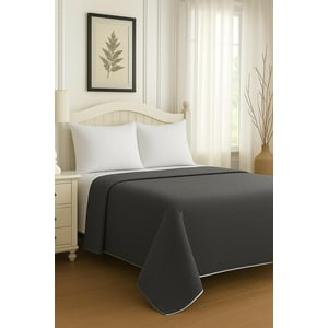 Clems - Cubrecama Quilt Reversible 1.5 Plazas 180X260Cm Gris