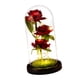 thumbnail image 2 of Eternal Rose Flower Rose En Cúpula De Vidrio Para Decoración De Bodas Base Negra Con Césped, 2 of 3