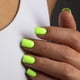 thumbnail image 2 of Press on Nails XCREANDO Neon Green Short Square 24 unidades, 2 of 8