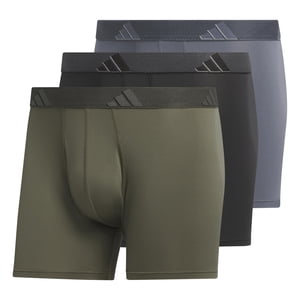 Trunk Underwear Adidas Athletic Fit Olive S Para Hombre (Paquete De 3)