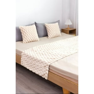 Todo Para El Hogar - Piecera De Cama Decorativa Modelo Perla Beige