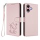 thumbnail image 1 of Funda Volteable con Diseño de Gato para iPhone 16, Rosa, 1 of 6