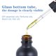 thumbnail image 3 of Frasco cuentagotas YONKAN Boston de vidrio negro de 30 ml, paquete de 12 unidades, 1 onza, 3 of 8