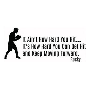 Rienda Libre Graphics - Decomural Rocky Balboa Keep Moving Forward Ws-43998