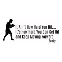 Rienda Libre Graphics - Decomural Rocky Balboa Keep Moving Forward Ws-43998
