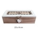 thumbnail image 3 of Caja De Té Mediana De Madera 3 Espacios Corazon Colgante negro, 3 of 3
