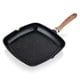 thumbnail image 1 of Sartén Grill Thomas TH-MS28NM 28 cm Cuadrado Aluminio Fundido Plancha Parrilla Asador Antiadherente Cerámico Marmoleado Apto Inducción Mango Color Madera Negro, 1 of 6