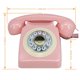 thumbnail image 4 of Teléfono fijo GHYTMTHOT con botón de marcación rosa, 4 of 6