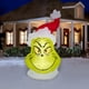 thumbnail image 2 of Inflable Navideño Grinch Con Forma De Cabeza De Grinch Led De 10 5 Pies, 2 of 5