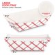 thumbnail image 3 of Botes de papel para comida Stock Your Home, 500 unidades, 907 g, rojo y blanco, 3 of 7