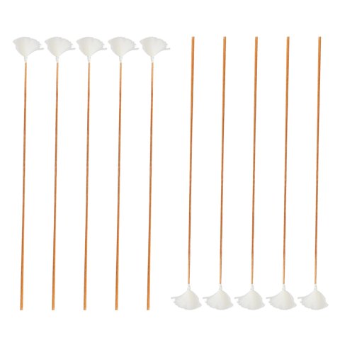 Ioensy - 10 Piezas De Plumas De Ganso Para Adultos Y Niños, Cuchara Para Oreja, Hilo Blanco S