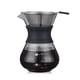 thumbnail image 1 of Cafetera de 400 ml con filtro de acero inoxidable, recipiente de vidrio grueso, cafetera de goteo, cafetera manual, artículos para beber para el hogar, 1 of 7