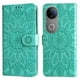 thumbnail image 5 of Funda tipo cartera FOXDOCK para Vivo V50 , diseño girasol en relieve, cuero PU, cierre magnético, soporte y tarjetero, 5 of 5