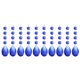 thumbnail image 1 of Uxcell Colgantes de Cristal en Forma de Lágrima para Candelabro, Paquete de 10, Longitud de 125mm, Prismas de Candelabro de 38mm, Adornos de Cuentas Colgantes para Decoración de Manualidades DIY, Azul, 1 of 7