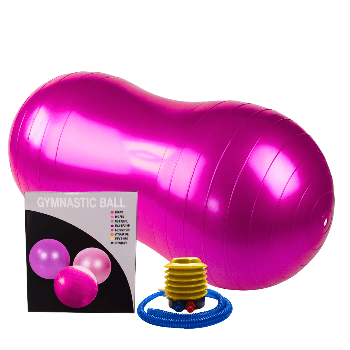 Linea Sport - Balón Ovalado Para Pilates Yoga Tipo Maní + Inflador