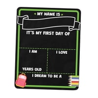 Magideal - Escudo Para El Primer Día De Escuela, Letreros De Mesa Para La Mesa De Madera Multipropósito Portátil De 1Er Grado, Fácil De Eliminar Para El Jardín D 35X28 Cm