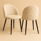 thumbnail image 2 of Pack de 2 Sillas Berna Velvet Base Negro, 2 of 2