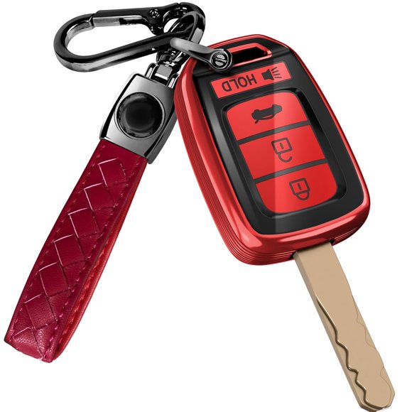 Llavero Lucrum con cobertura para mando de Honda y cadena