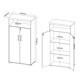 thumbnail image 3 of Estante Organizador Oficina Blanco con Café, 3 of 3
